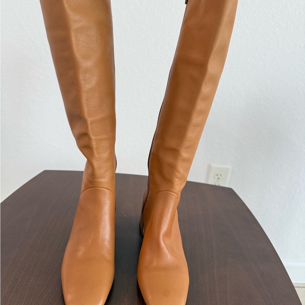 Vince Tan Over the Knee Boots